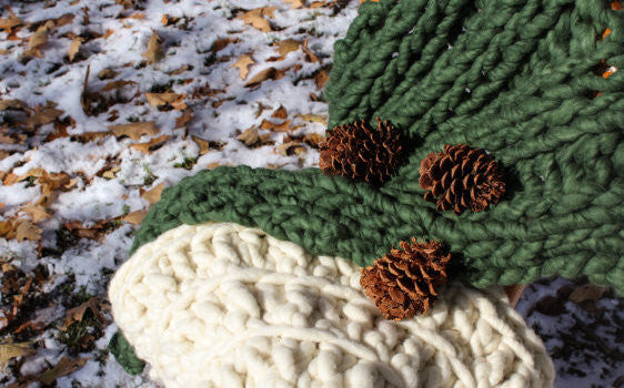 Luxurious Chunky Knit Blanket