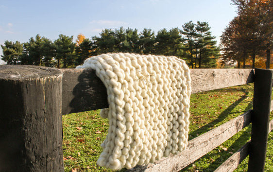 Luxurious Chunky Knit Blanket